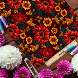 Ткань ниагара подсолнухи и подсолнечное поле