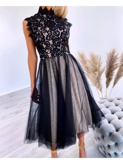 кружевное черное платье + plus size