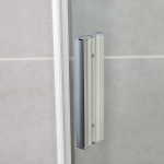 Душевой уголок Слим-У (Slim-U) VSP-2SU900CLB, 900*900, м.черный, стекло прозрачное,