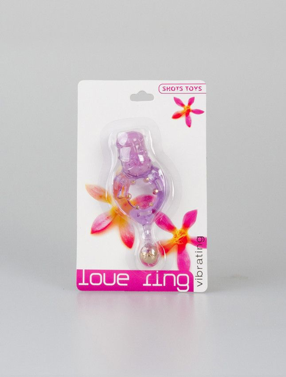 Эрекционное виброколечко Love Ring с хвостом (Цвет: фиолетовый)