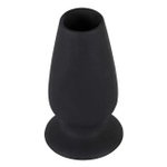 Анальная пробка полая Lust Tunnel Plug (черная) (Цвет: черный)