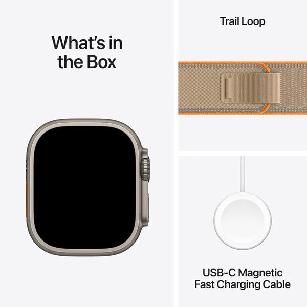 Умные часы Apple Watch Ultra 4 49 мм Natural Titanium Case with Trail Loop (S/M) Песочный | Sand