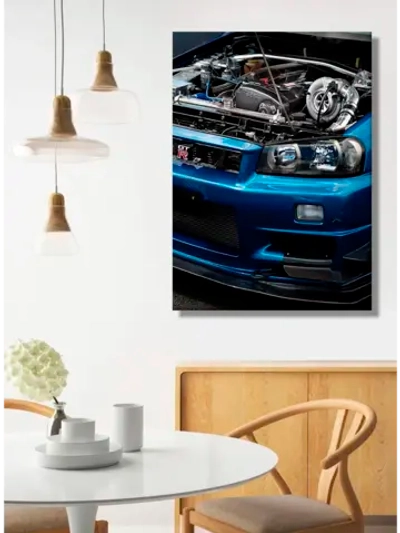Картина "Nissan Skyline", для интерьера 50х70см 1шт.