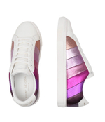 Кожаные кроссовки 225-lane stripe Kurt Geiger - розовый(2626057109)
