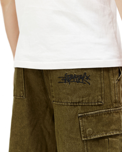 Джинсы Anteater Wide Cargo Denim Зеленый