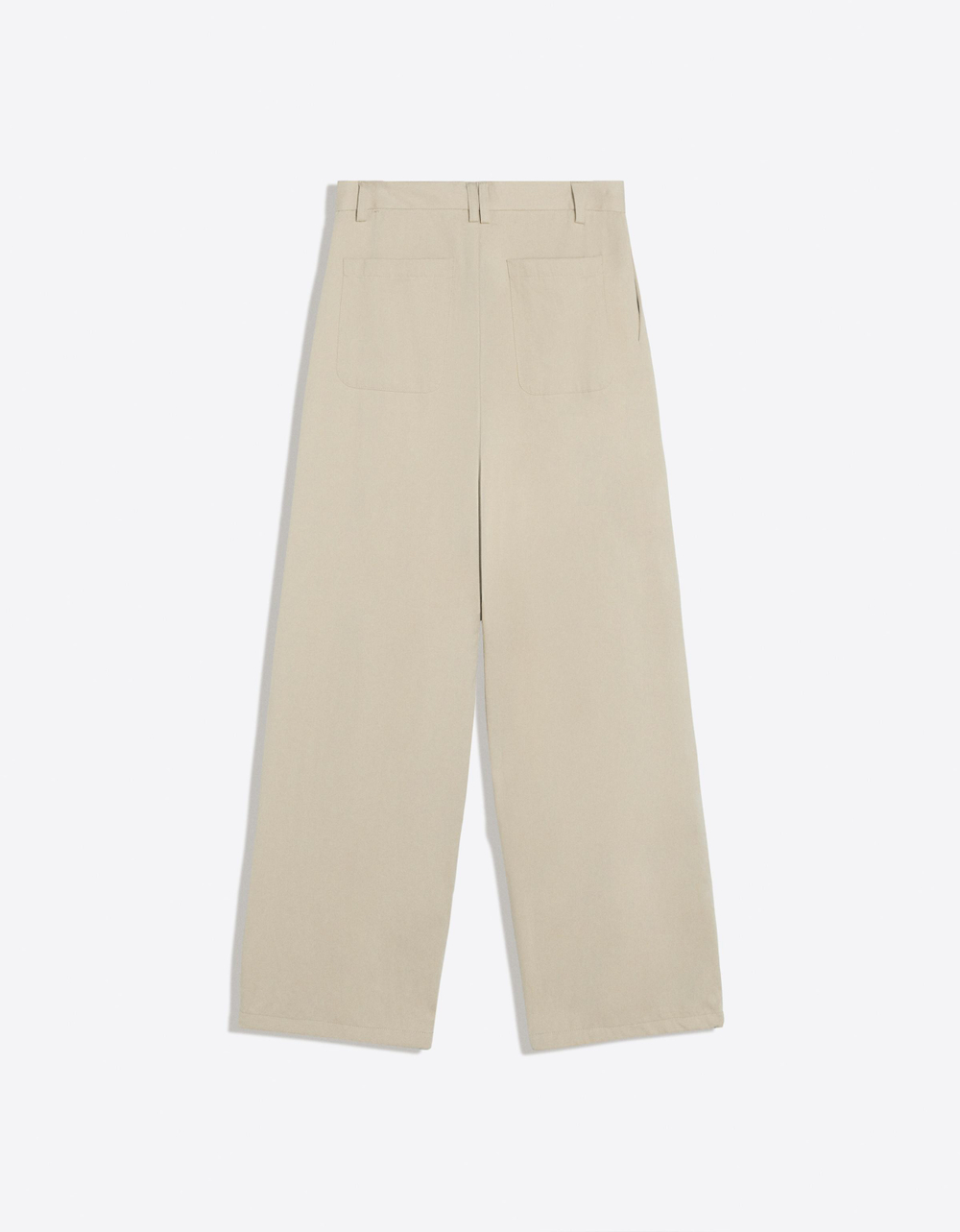 Мужские брюки baggy с перекрёстными складками - BERSHKA