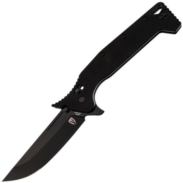 Цена наСкладной нож Obertech ns-02 Normal straight black blade, сталь VG-10, рукоять G10, черный