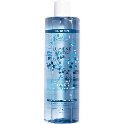 Успокаивающий тоник для лица Lumene Herkka "Soothing Toner" с гиалуроновой кислотой и экстрактом черники, без отдушки, 400 мл (из Финляндии)