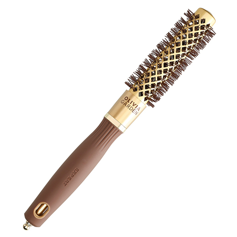 Olivia Garden Термобрашинг Expert Blowout Shine Wavy Bristles Gold&Brown 20 мм ID2047