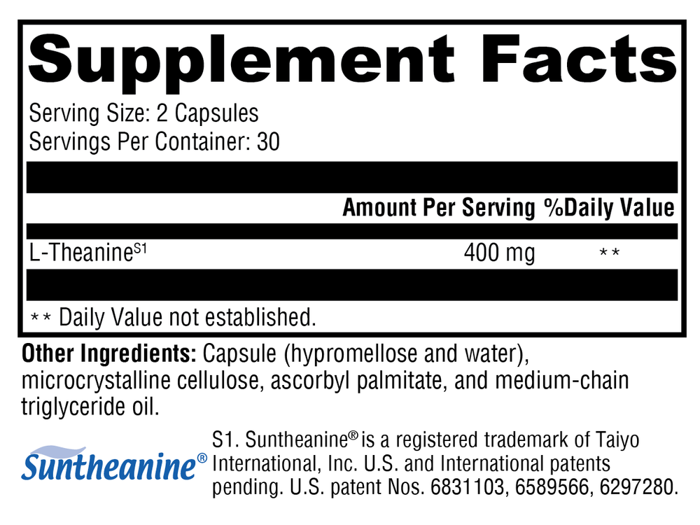 L-Theanine 60 Capsules