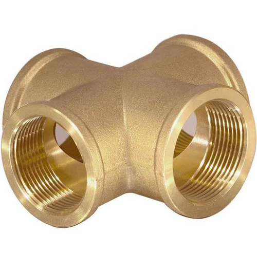 Крестовина латун  1/2Гх1/2Гх1/2Гх1/2Г  ViEiR  (100/10шт)