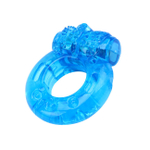 Эрекционное кольцо с вибрацией Reusable Cock Ring Chisa-Novelties синего цвета (Цвет: синий)