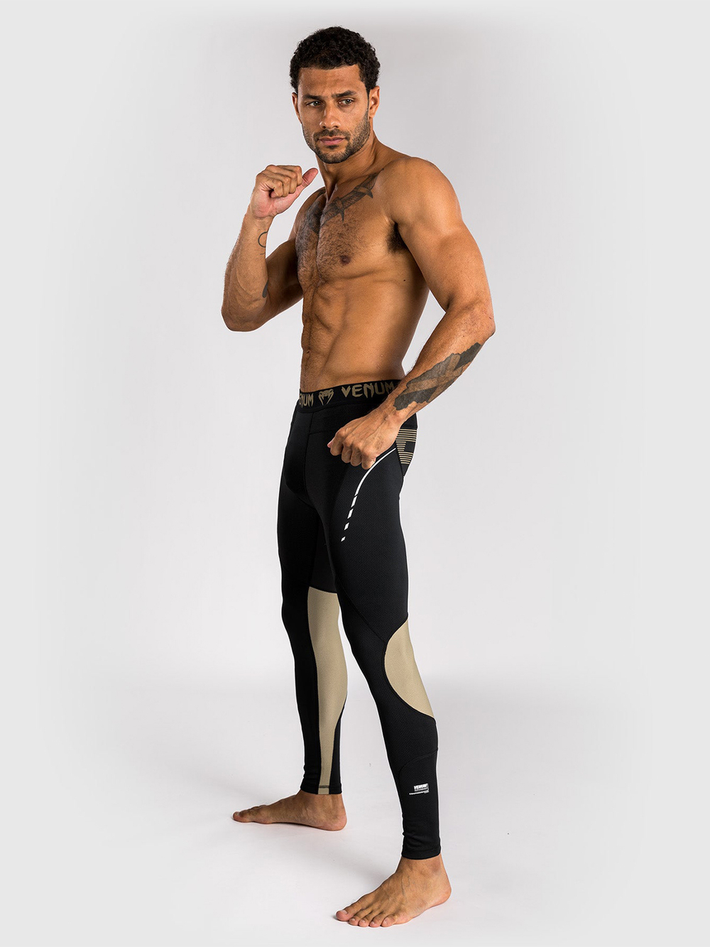 Тайтсы Venum Adrenaline Black/Sand