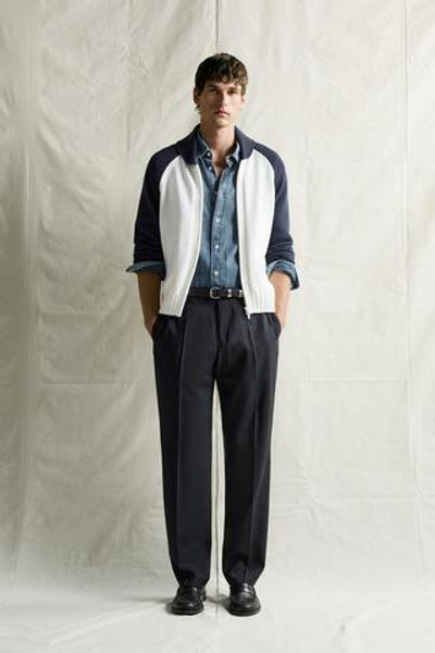 КАРДИГАН RELAXED FIT В СТИЛЕ COLOR BLOCK — ZARA