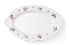 Блюдо овальное 31x20 см h 3,4 см, фарфор, Retro Garden