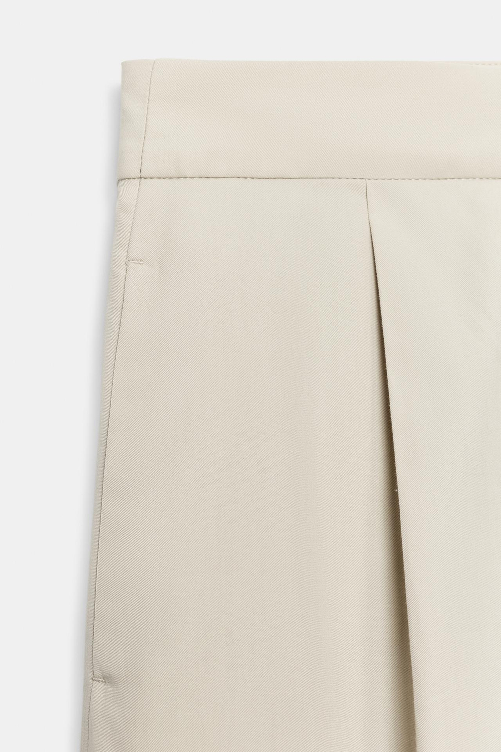 ZARA БРЮКИ STRAIGHT FIT — ZW COLLECTION, ЦВЕТ СЛОНОВОЙ КОСТИ