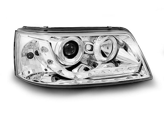 Передние фары VW T5 daylight chrome