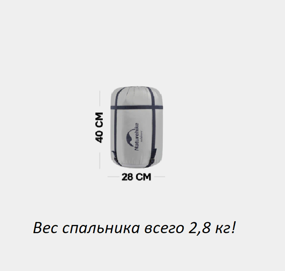 Мешок спальный Naturehike M Series DBL250, с подушками 215х145 см, (ТК: +15C), пурпурный