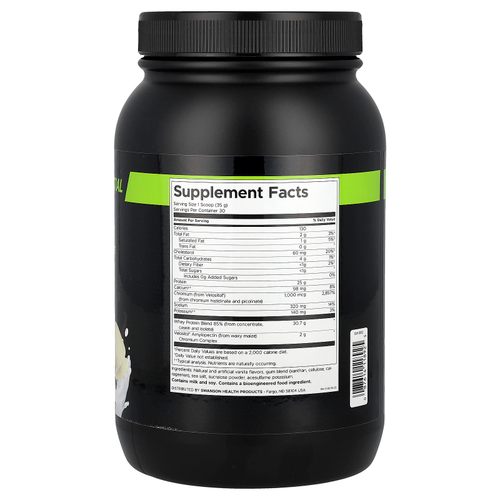 Swanson Vitamins, Full Potential Whey, сывороточный протеин, ваниль, 1050 г (2,31 фунта)
