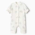 Песочник Короны с коробка рукавом, р. 86 , молочный 9932250 (Bloom Baby)