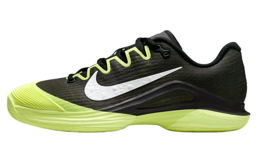 Женские теннисные кроссовки Nike Zoom Vapor 12 Premium - black/light lemon twist/blue ribbon heather/white