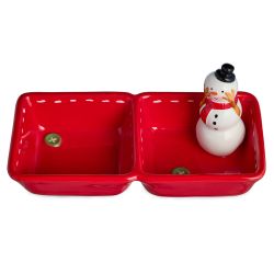 МЕНАЖНИЦА 2 СЕКЦИИ КОЛЛЕКЦИЯ "CHRISTMAS GIFT" 22*11*10,5 СМ