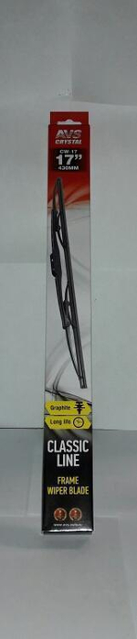 Щетка стеклоочистителя каркасная AVS 17"/430мм Classic Line графитовое покрытие