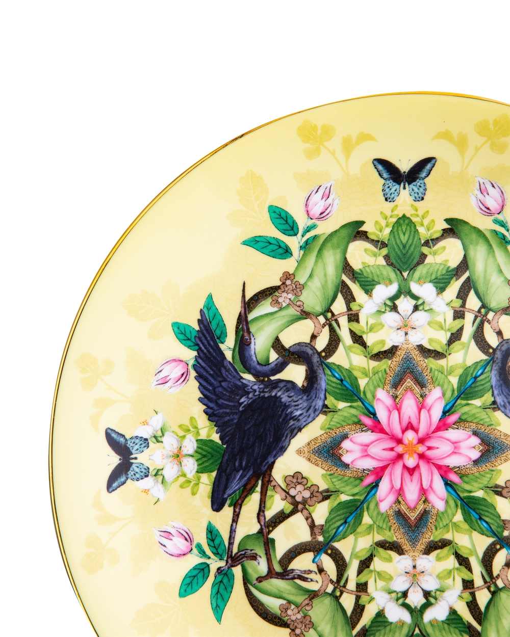 Тарелка закусочная 20см Wedgwood Вандерласт Водяная лилия желтая