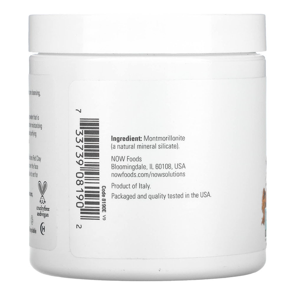 NOW Foods, Solutions, средиземноморская красная глина в порошке, 170 г (6 унций)