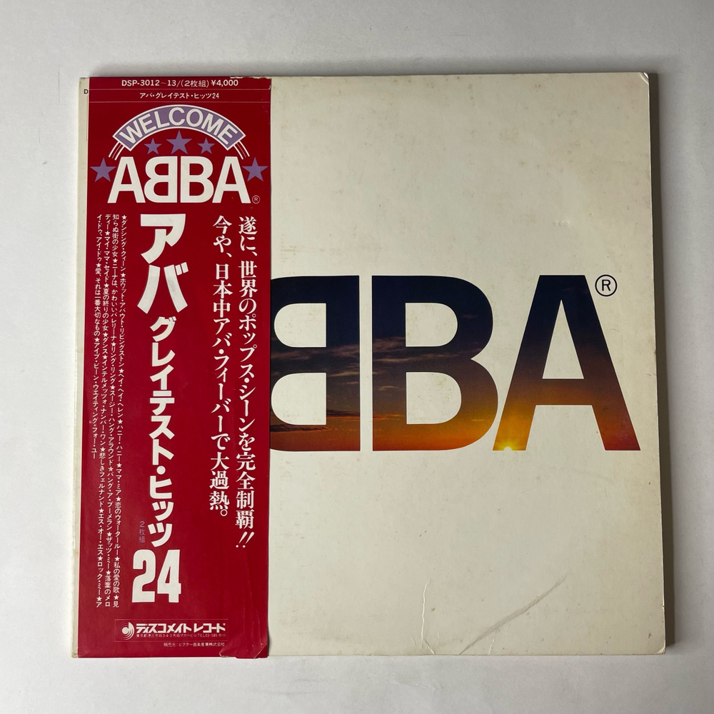 Винтажная виниловая пластинка LP ABBA АББА ABBA's Greatest Hits Лучшие Хиты 24 (Япония 1980) (Оби)