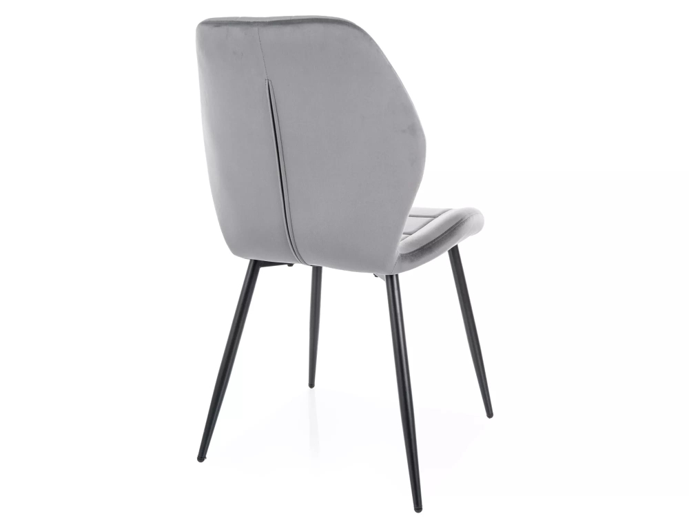 Стул SIGNAL JAKE Velvet Bluvel 14 серый/черный