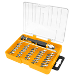 TOLSEN (TT20047s) Набор вставок (бит) 4 мм, PH, PZ, Hex, Torx, Slotted, прецизионных, 32 предмета