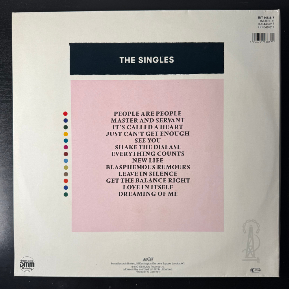 Depeche Mode - The Singles 81 - 85 (Германия 1985г.) Grey