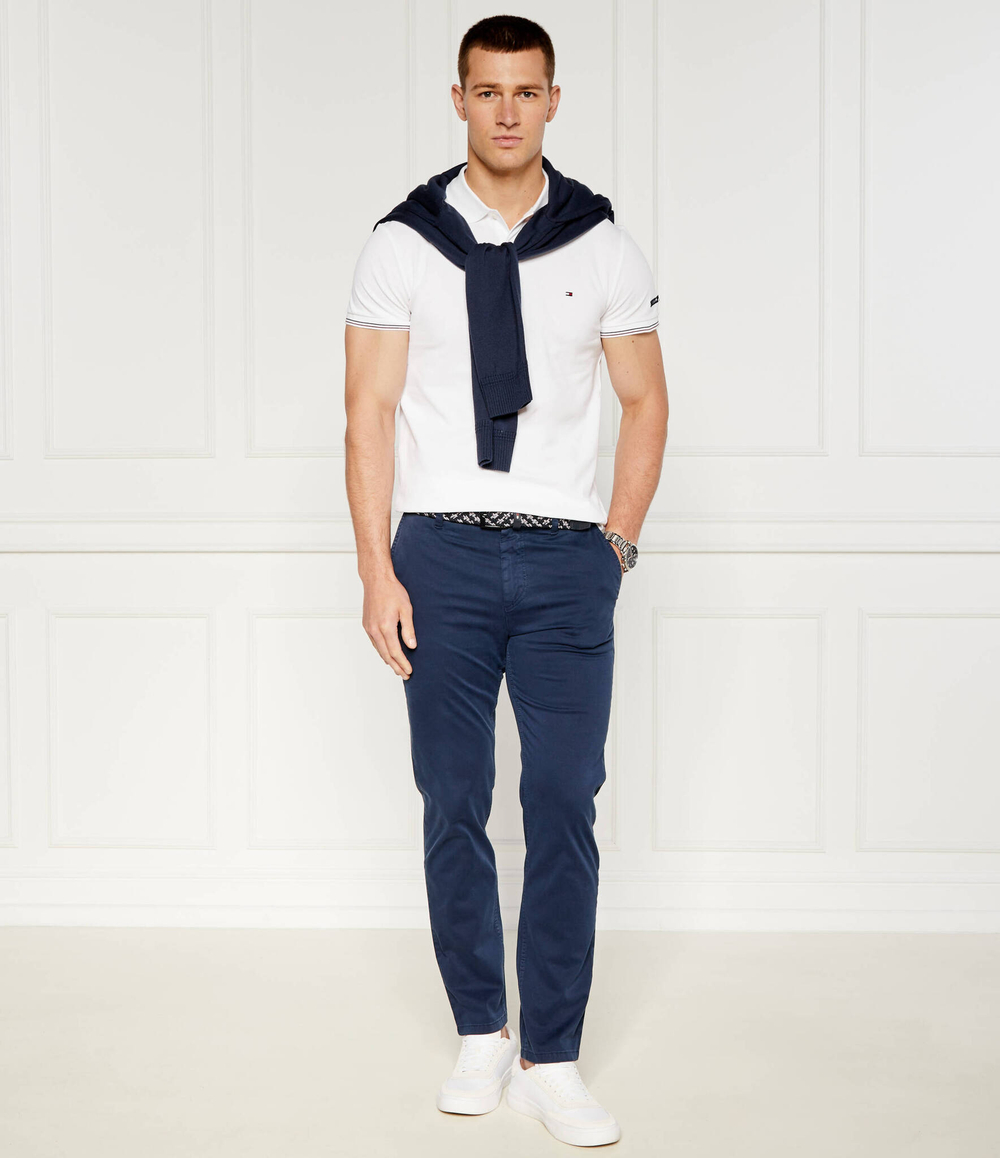 Поло CUFF EMBRO Tommy Hilfiger - белый(MW0MW35619)