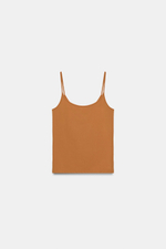ФУТБОЛКА ИЗ ПОЛИАМИДА НА ТОНКИХ БРЕТЕЛЯХ — ZARA