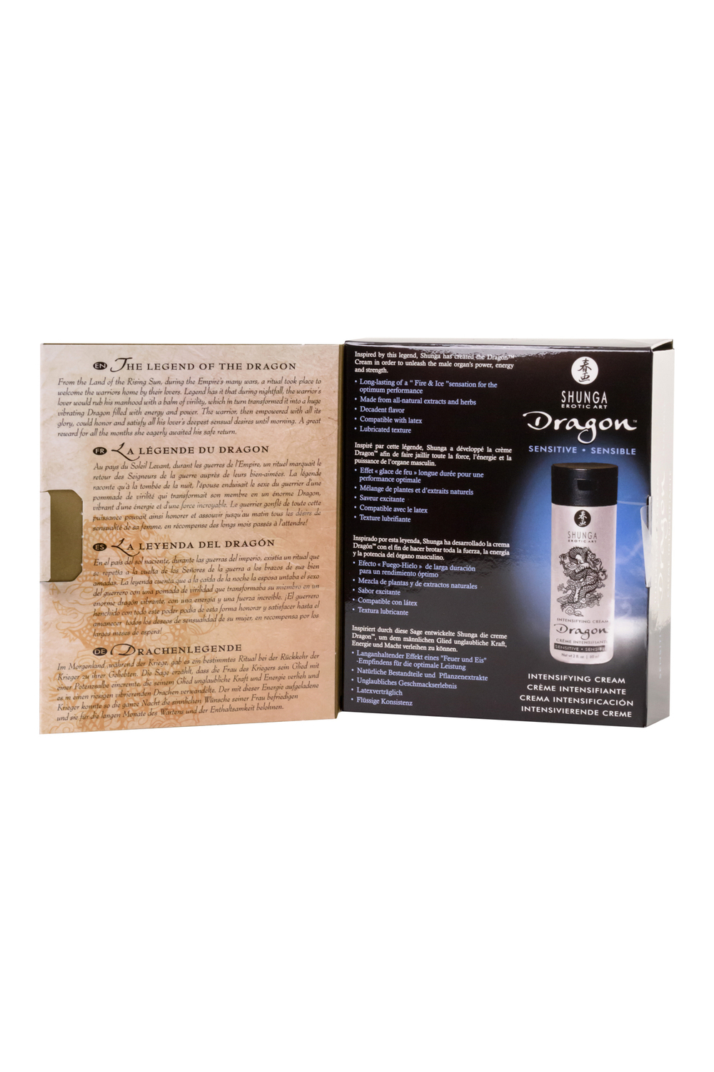 Интимный крем для пар Shunga Dragon sensitive эффект Ледяного огня 60 мл