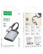 Картридер Hoco HOCO UA25 8 pin - SD/TF 480 Мбит/с 2TB серый