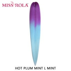 Канекалон M01 Easy Braid (искуственные волосы) 3 цветный Hot plum/mint/ light mint