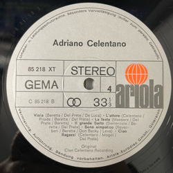 Винтажная виниловая пластинка LP Adriano Celentano Azzurro (Германия 1971)