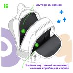 Рюкзак Berlingo U3 "Totally black" 41*29,5*13см, 2 отделения, 4 кармана, эргономичная спинка