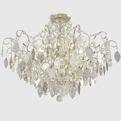 Светильник потолочный Crystal Lux ESMIRALDA PL9 SILVER