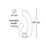 Йога – кролик Miyo Intimate Massager (черный)