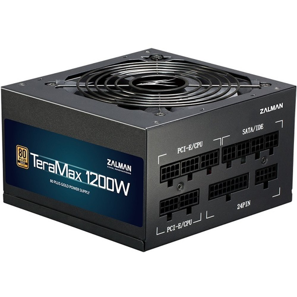 Блок питания Zalman 1200W TeraMax2, модульный, 16 Pin PCIe 5.0, 80 PLUS Gold (ZM1200-TMX2)