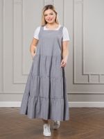 Сарафан 1251 серый Novita (Акция)