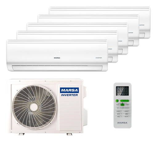 Мультисплит система на 5 комнат Marsa MRK-T07PA x 5 / MRK-5M42HTPE-W