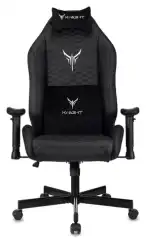 Кресло игровое Knight Neon черный соты экокожа с подголов. крестов. металл