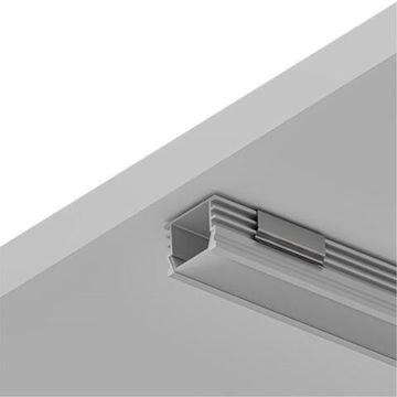 Накладной алюминиевый профиль 2 м для светодиодной ленты A161205S серебристый Surface Arte Lamp
