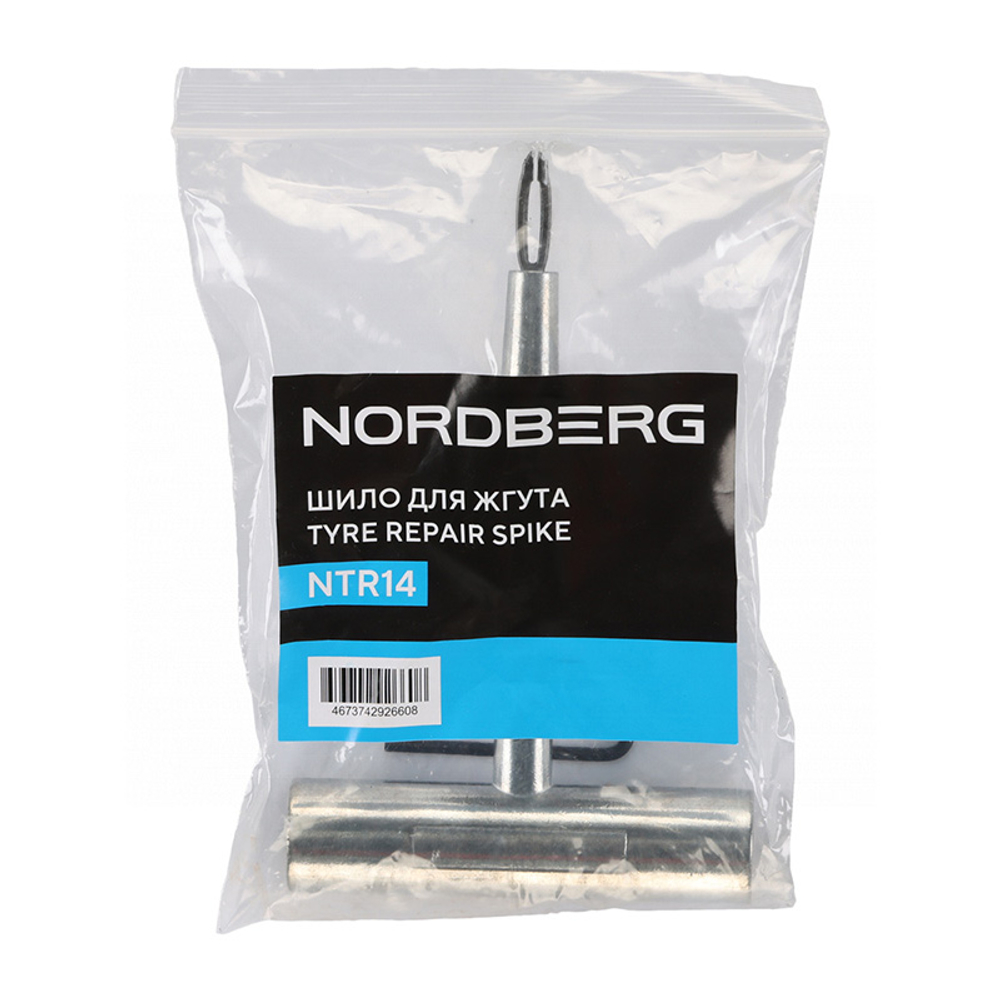 NORDBERG (NTR14) Шило для жгута, металлическая Т-образная рукоятка