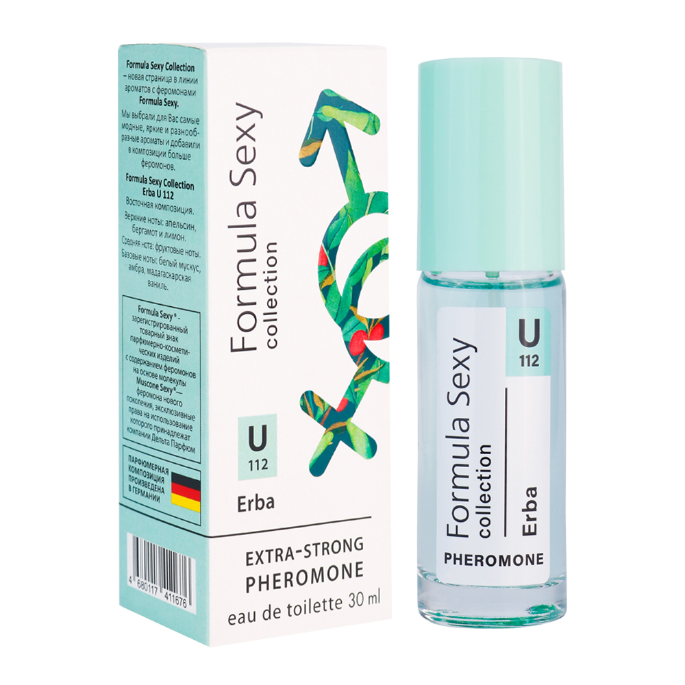 Вода туалетная c феромонами Formula Sexy Erba U112 (Формула Секси Эрба U112) – 30ml