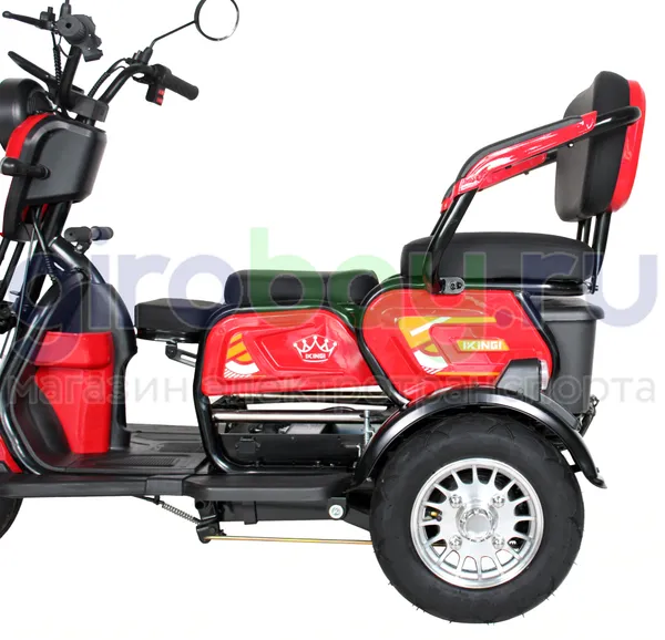 Электроскутер IKINGI SIBTRIKE 1000W (60V/25Ah) - Красный фото №8